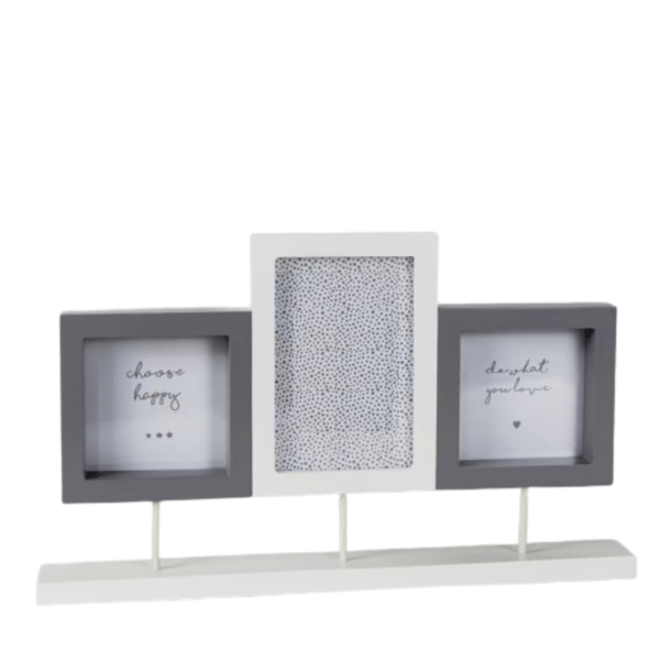 Three Aperture Picture Frame